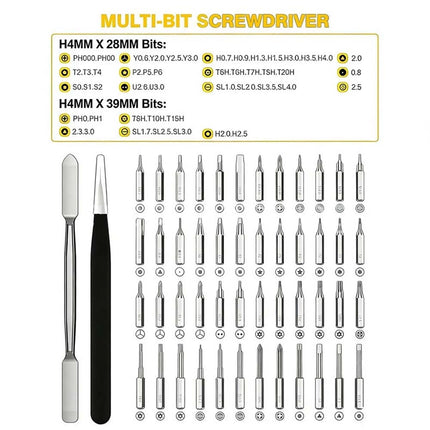 Mini Electric Screwdriver 50-in-1 Set – Cordless, Rechargeable, Precision Bits for Home & DIY