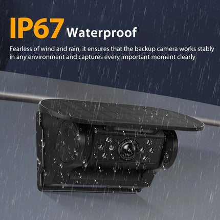 Wireless Reversing Camera Solar Wifi 1080P BSD For iPhone Android Truck