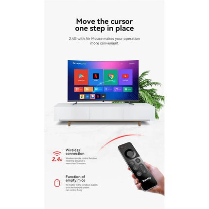 Mini 2.4g Rechargeable USB Remote Control Wireless Keyboard Air Mouse PC TV