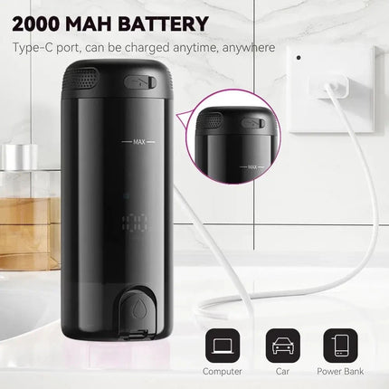 Portable Bidet for Travel with 5 Pressure Options Foldable Handheld Rechargeable