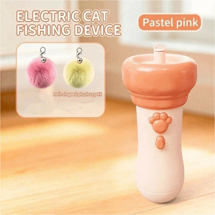 1Pcs Flashlight Shape Pom-Pom Ball Toy Automatic Cat Catching Device Gift
