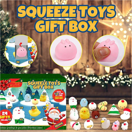 Festive Christmas Countdown Advent Calendar 24pcs Fidget Toys Holiday Present
