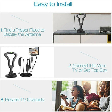 5600 Miles Digital TV Antenna HDTV Amplified 4K 1080P Indoor/outdoor