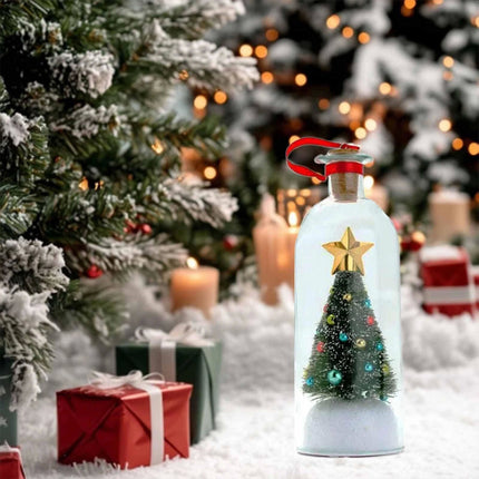 Christmas Tree - Record Christmas Message In A Bottle - Christmas Ornaments