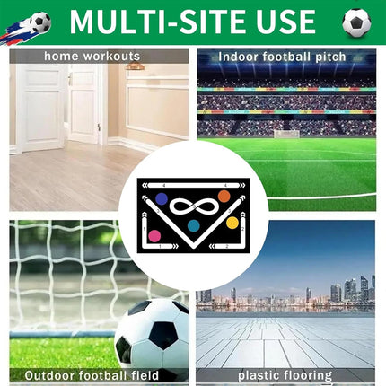 Football Skills Training Mat Non Slip  Adults Dribble Training Carpet Sports