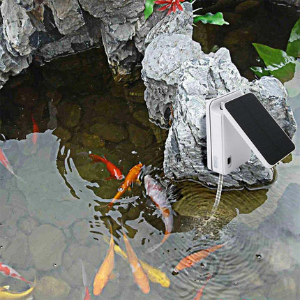 Day/Night Pond Oxygenator Solar Air Pump Water Tank Oxygen Aerator Pool Aquarium