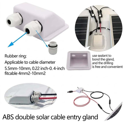 7X Solar Panel Corner Mounting Brackets Kit Vehicle Roof Mount Caravan Boat RV