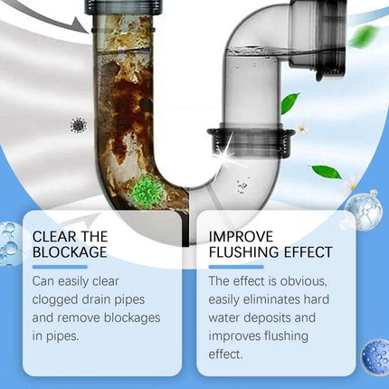 2X Crystal Lye Drain Opener Powder, All-Purpose Drain Cleaner for Kitchen