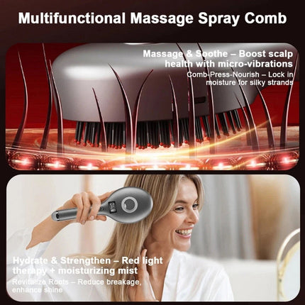 Electric Scalp Massage Comb Hair Growth, Red Light Therapy Brush Head Massager