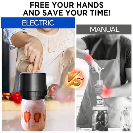 Electric Mason Jar Vacuum Sealer Kit For Wide Mouth And Regular Mouth Mason Jars