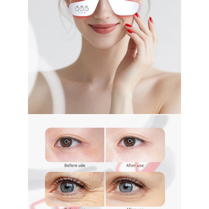 3D Eye Red Light Therapy Under-Eye Glasses for Removal Eye Wrinkles Dark Circles