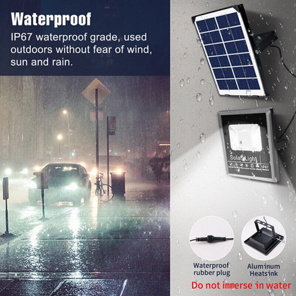 2PK 30000LM Solar Flood Lights Security Wall Yard Street Lamp Path Lamps Outdoor