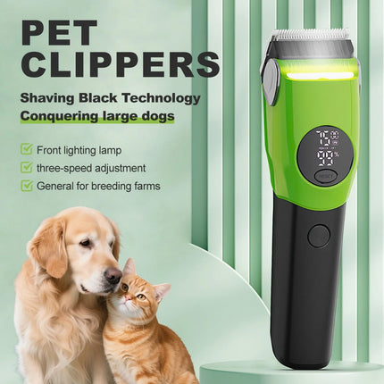 Cat Dog Pet Clippers Hair Electric Clipper Grooming Trimmer Shaver Cordless Kit