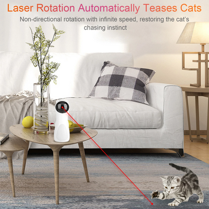 Automatic Laser Cat Toy Interactive Smart Kitten Laser Toy for Indoor Cats Dogs