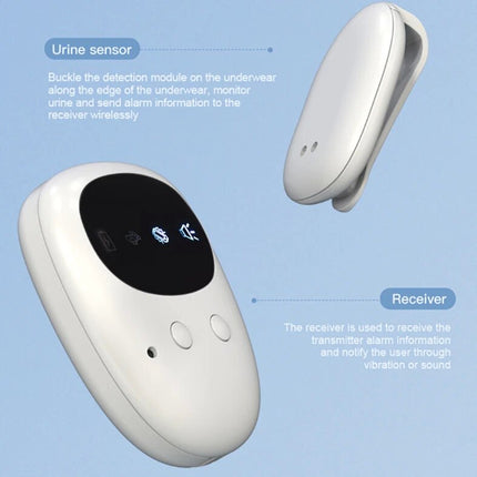 High‑Sensitivity Wireless Bedwetting Pee Alarm with Loud Sound & Strong Vibratio