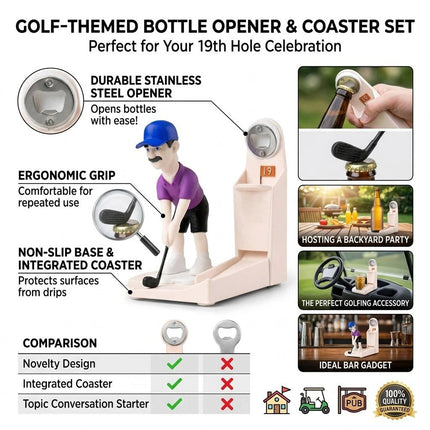 Golf Ball Wine Bottle Opener Novelty Metal Corkscrew for Party Games Barware