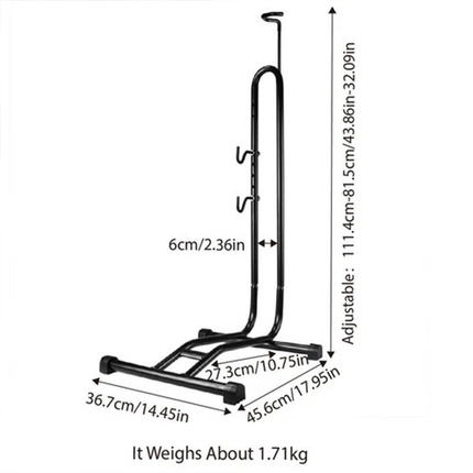 Bike Parking Stand Rack Floor Display L Frame Bicycle Holder Maintenance Storage