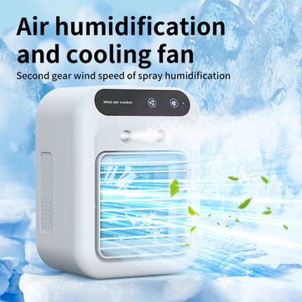 USB Mini Air Cooler Fan, Desktop Misting Fan, Portable Cooling Fan