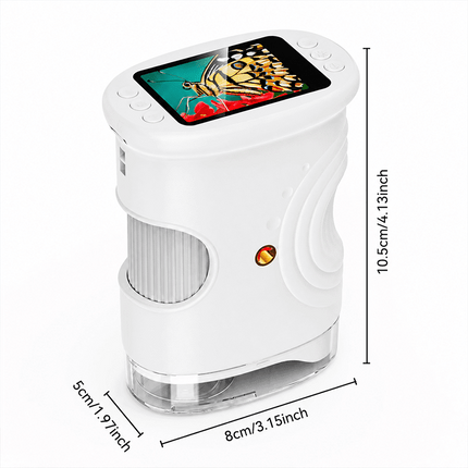 1000X Handheld Digital Microscope 2.0" Screen Rechargeable Mini Pocket