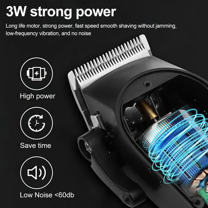 Professional Barber Electric Hair clipper LED display screen charging Trimmer