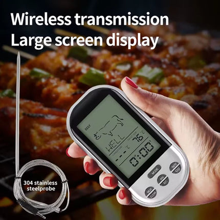 Large LCD Digital Meat Thermometer Kitchen BBQ Grill Oven Probe