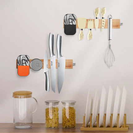30cm  Knife Strip for Wall Premium Acacia Wood Strong  Holder Rack