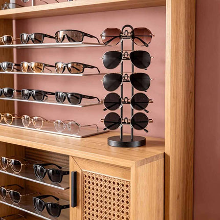 Space Saving Eyeglass Organizer Removable Desktop Glasses Holder Store