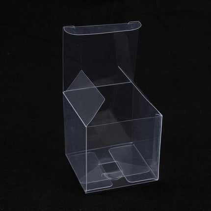 100x PVC Clear Transparent Macaron Square Cube Box For Wedding Favour Gift Candy