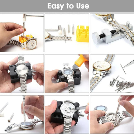 Watch Repair Tools Kit Battery Replacement Watchband Remover Spring Bar Tool Set