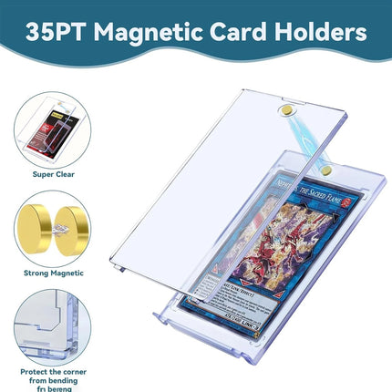 25 Card Holders 35pt One Touch UV Protect Toploader Card Sleeves Ultra