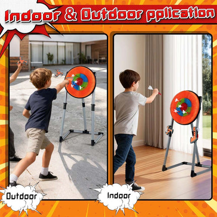 3 in 1 Throwing Target Set Throwing Game w/3 Throwing axes 3 Ninja Darts