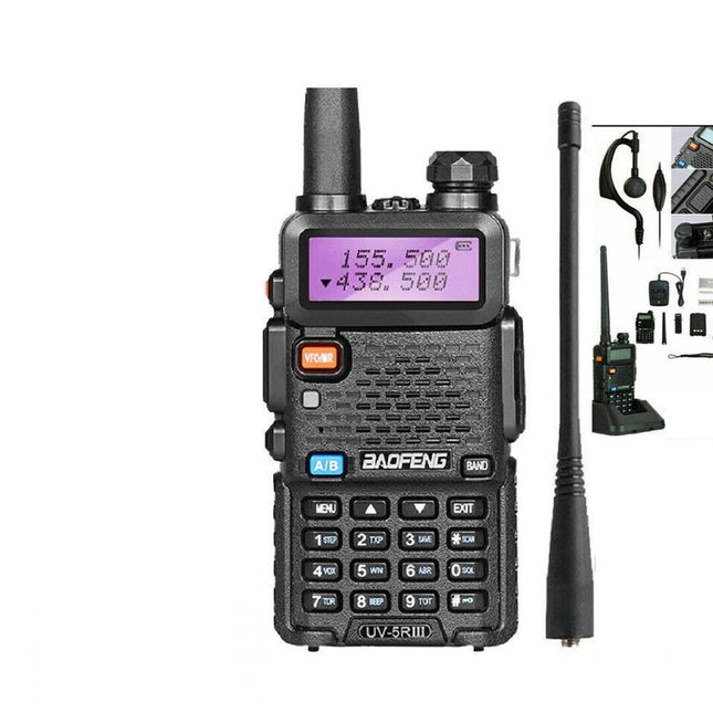 LCD Long Range UHF with Headsets USB Rechargeable