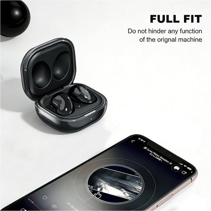 2 Pcs Silicone Protective Cover Case Clear Samsung Galaxy Buds 2 Live Pro Earbuds With