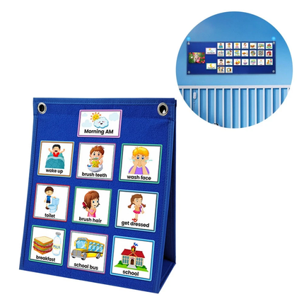70Pcs Visual Daily Schedule Cards Routine Work Activity Planner