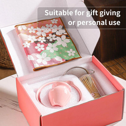 8PC with Spout Matcha Whisk Set Food Grade Japanese Chasen Stirring Perfect Gift