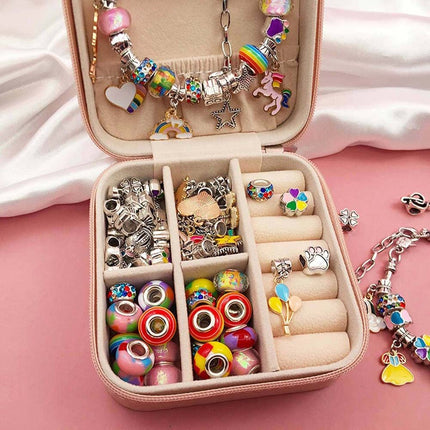 Charm Bracelet Making Kit, Jewelry Arts and Crafts DIY Handmade Gift Set