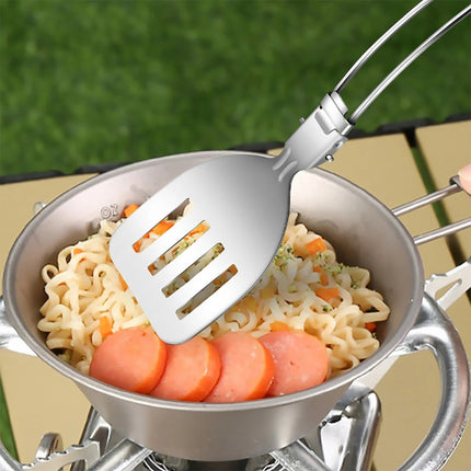 Camping Kitchen Utensil Set 6 PCS Compact Folding Cooking Spoon Spatula Colander