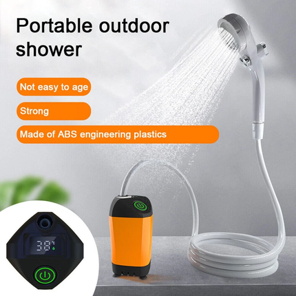 Portable Shower Camping Shower Outdoor Camp Electric Rechargeable Shower Pump