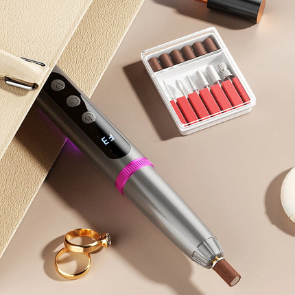2-in-1 Electric Nail Drill & UV Curing Lamp Nail Polishing Grinder and Gel Drying Tool