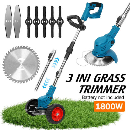 Cordless Electric Grass String Trimmer Lawn  Brush Mower Whipper Snipper