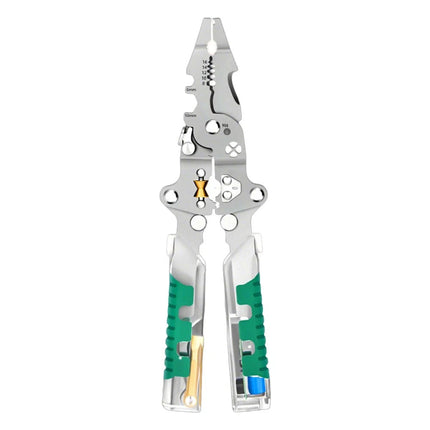 8-In-1 Wire Stripper with Voltage Tester Versatile Wire Stripping Pliers Tools