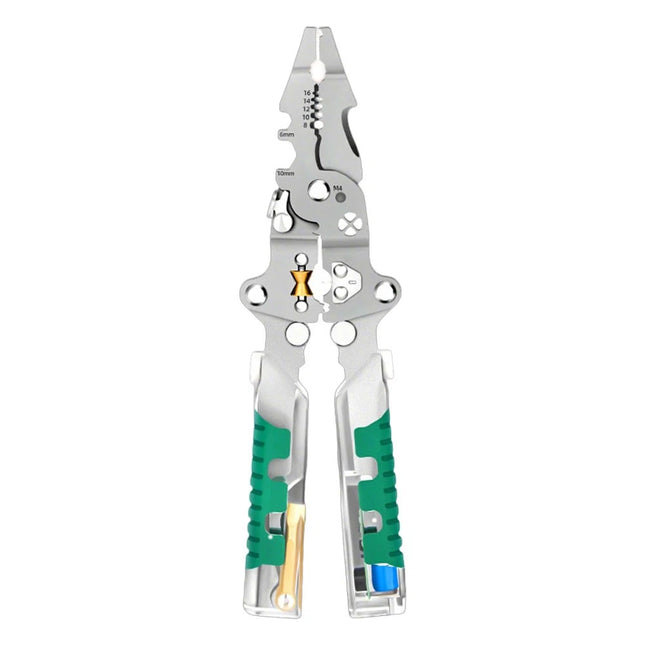 8-In-1 Wire Stripper with Voltage Tester Versatile Wire Stripping Pliers Tools