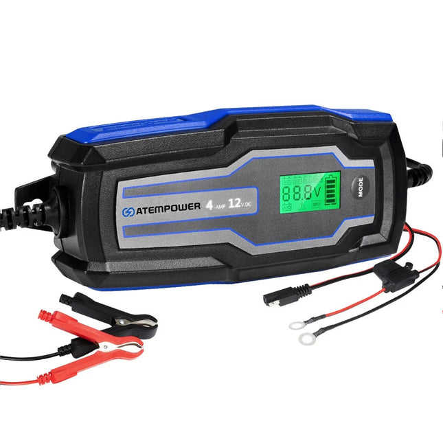Smart Battery Charger Trickle 4A 6V/12V Automatic SLA AGM Car Truck Motorcycle