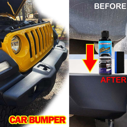 2x Plastic Bumper Trim Mold Restorer Back To Life Revives Vinyl Rubber Car