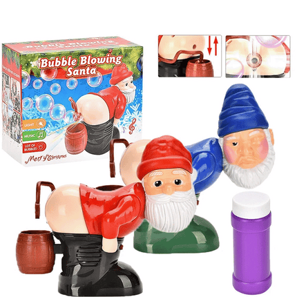 Automatic Santa Claus Bubble Machine With Music Farting Bubble Blower Fun Toy