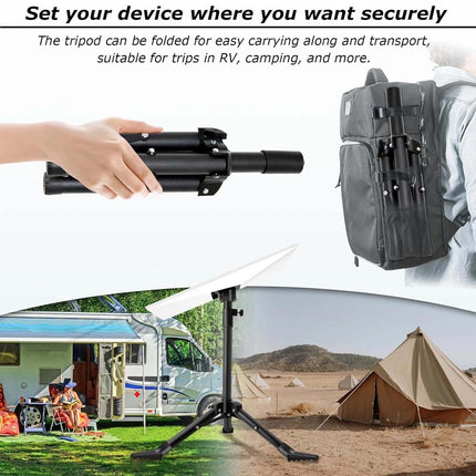 Portable Tripod Stand for StarLink Gen 3 Adjustable Starlink Mount Pipe Adapter