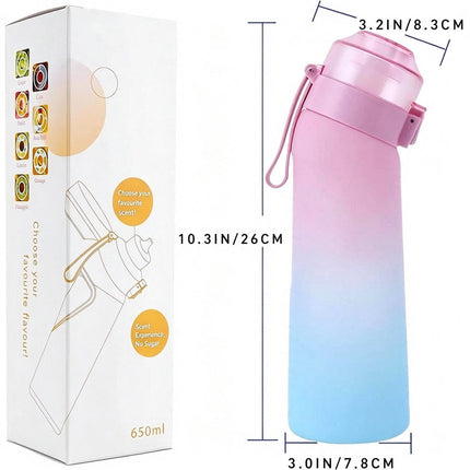 650ml Scent Water Bottle with 7 Fruit Scent Pods, Scent Flavor Drinking Bottle