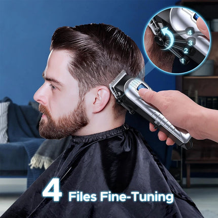 2 Kit Electric Hair Clippers Men's Cordless Hair Trimmer Beard Clippers Trimmer