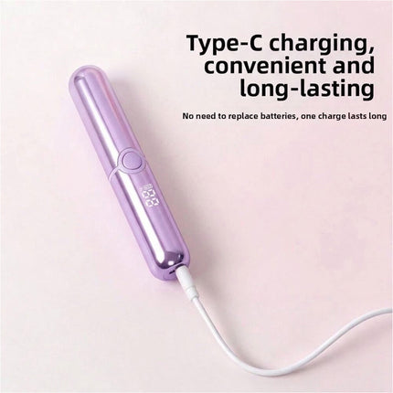 Fast Heating Electric Eyelash Curler Eyelash Curling Device Women Purple