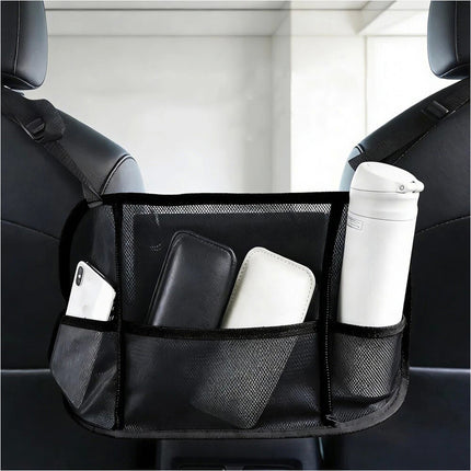 Car Seat Back Mesh Organiser Hand Pouch Bag Holder Mutil Pocket Storage - Image 1